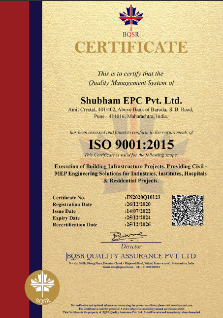 ISO 9001:2015 Certificate